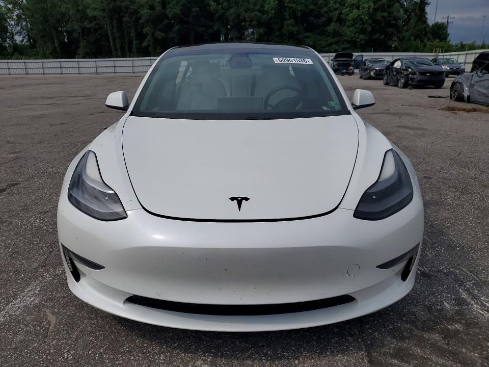 2021 Tesla Model 3 VIN 5YJ3E1EA5MF048865 COPART salvage auction — REAR END, Nc - Salvage Certificate Of Title, sold $325 on 2026-07-28 (photo 5)