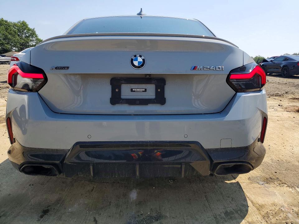 2022 BMW M240i VIN 3MW53CM07N8C63444 COPART salvage auction — FRONT END, ID - SALVAGE CERTIFICATE OF TITLE, sold $16,200 on 2026-09-04 (photo 6)