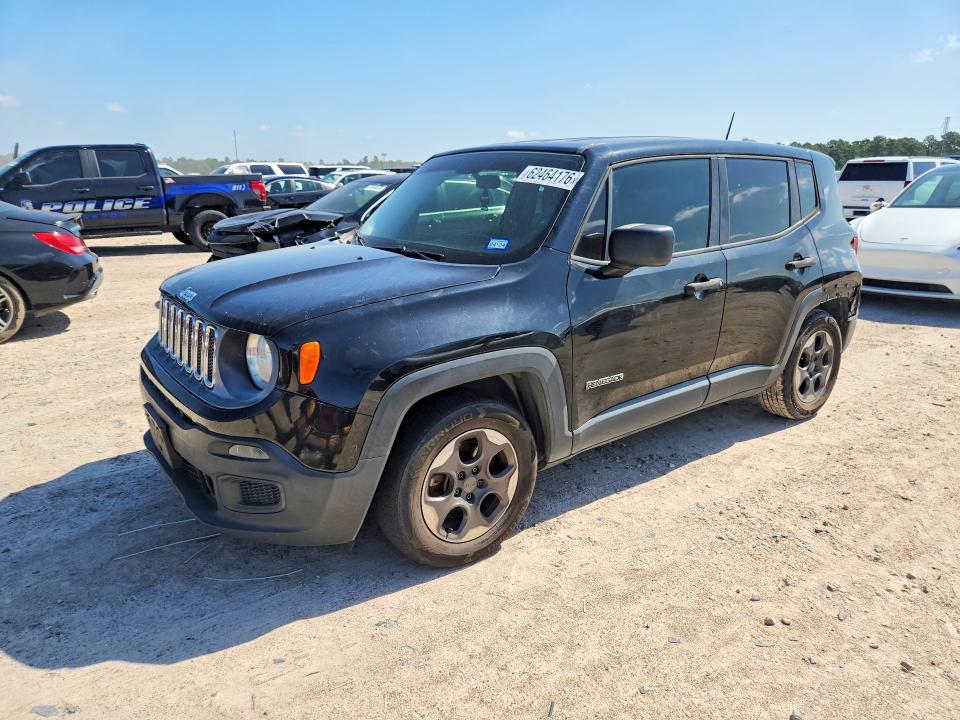 2015 Jeep Renegade VIN ZACCJAAT8FPB24318 COPART salvage auction — REAR END, Tx - Certificate Of Title, sold $925 on 2026-08-14 (photo 1)