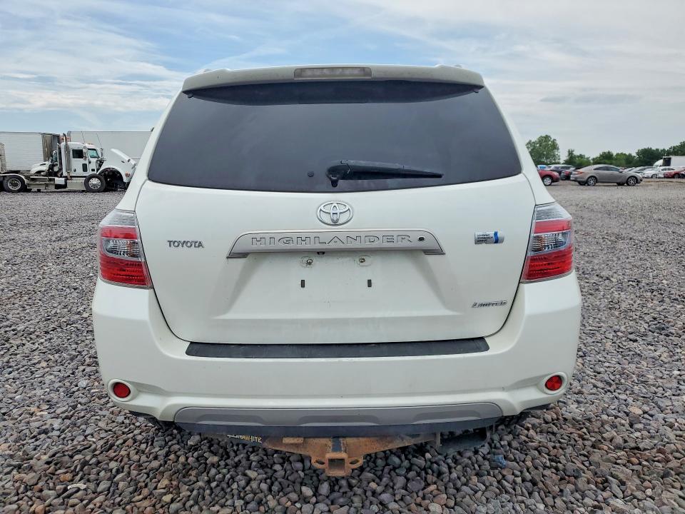 2008 Toyota Highlander hybrid VIN JTEEW44AX82025126 COPART salvage auction — FRONT END, IN - CERT OF TITLE-SALVAGE TITLE (P), sold $30 on 2026-07-28 (photo 6)