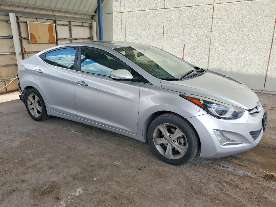2016 Hyundai Elantra VIN 5NPDH4AE4GH753247 COPART salvage auction — REAR END, TX - SALVAGE VEHICLE TITLE (P), sold $850 on 2026-07-24 (photo 4)