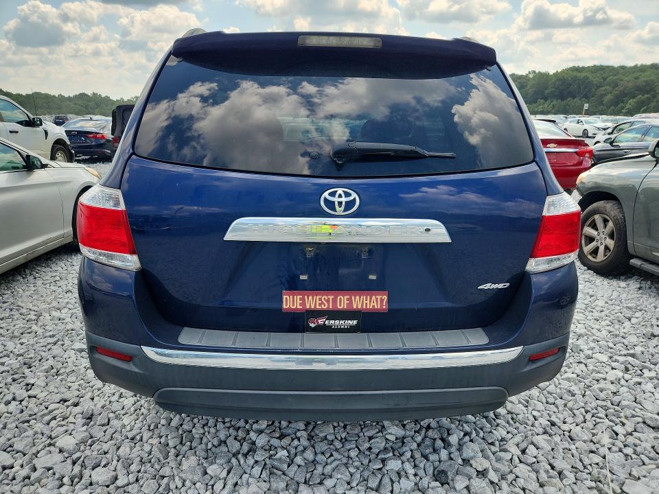 2013 Toyota Highlander VIN 5TDDK3EH3DS194750 COPART salvage auction — FRONT END, Ga - Certificate Of Title (P), sold $1,700 on 2026-07-21 (photo 6)