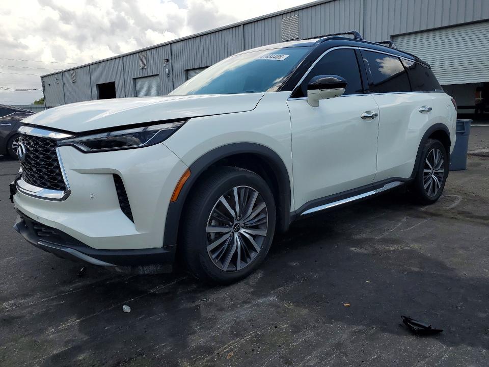 2024 Infiniti Qx60 VIN 5N1DL1HU2RC358052 COPART salvage auction — FRONT END, FL - CERT OF TITLE SLVG REBUILDABLE, sold $17,000 on 2026-08-19 (photo 1)