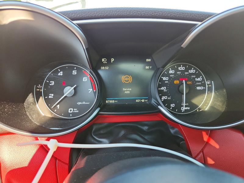 2018 Alfa romeo Giulia VIN ZARFAEDN5J7597705 COPART salvage auction — FRONT END, Ny - Mv-907A Salvage Certificate, sold $3,500 on 2026-08-03 (photo 9)