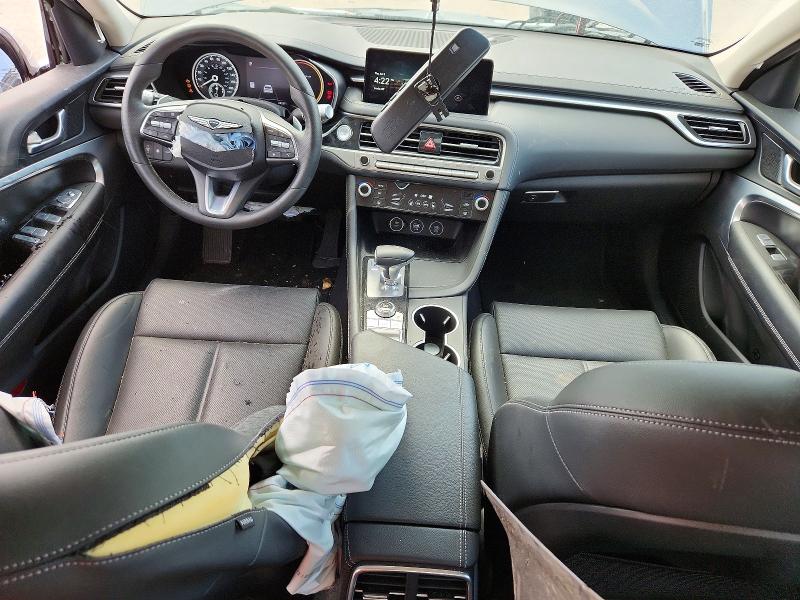 2025 Genesis G70 VIN KMTG34SC2SU158910 COPART salvage auction — FRONT END, Fl - Certificate Of Title (P), sold $8,600 on 2026-07-29 (photo 8)