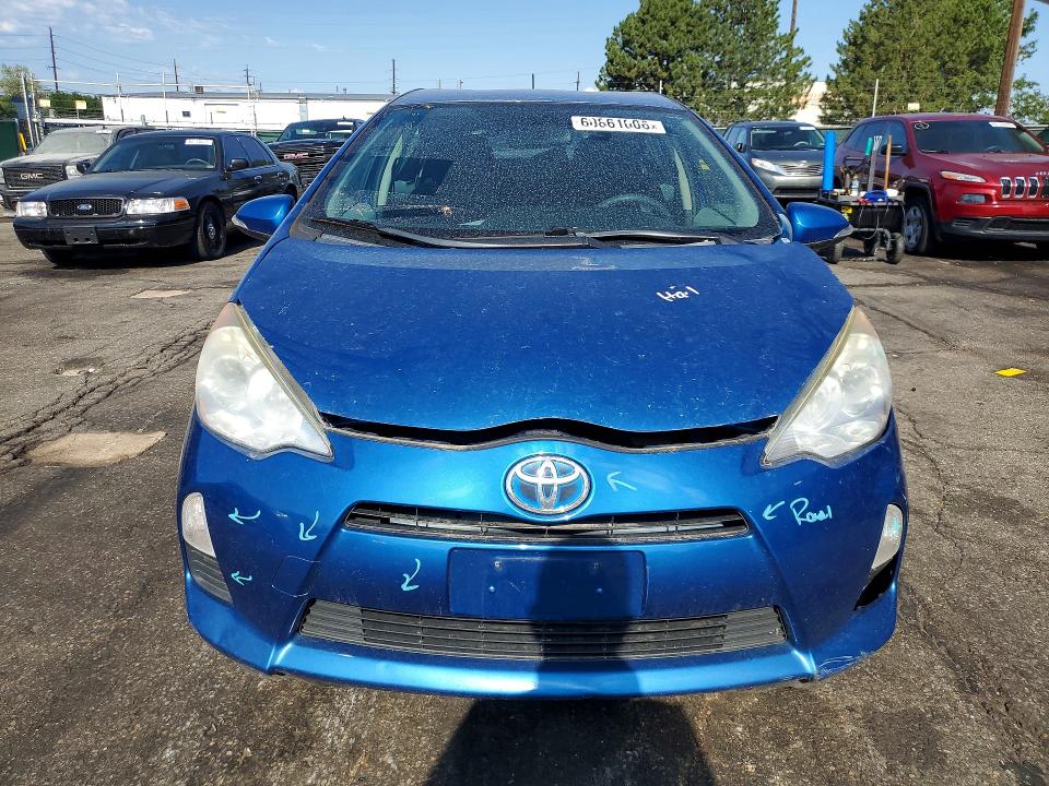 2012 Toyota Prius VIN JTDKDTB33C1527650 COPART salvage auction — FRONT END, Salvage Title, sold $450 on 2026-07-28 (photo 5)