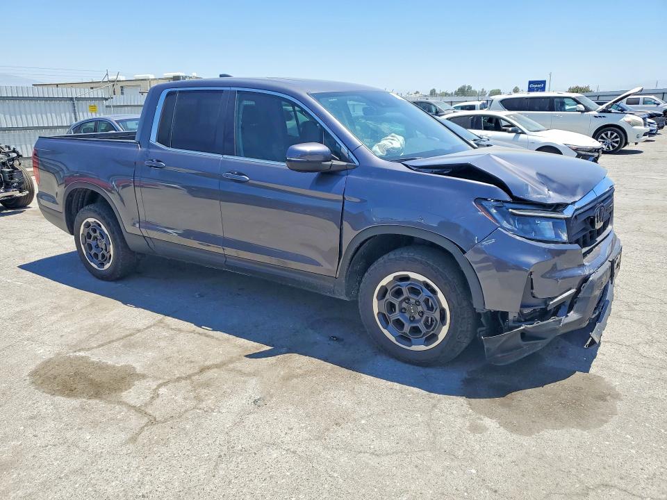 2024 Honda Ridgeline VIN 5FPYK3F47RB023693 COPART salvage auction — FRONT END, Ca - Salvage Certificate, sold $12,900 on 2026-08-14 (photo 4)