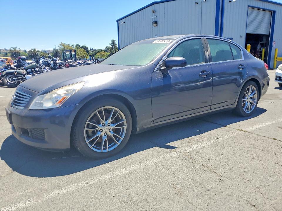2007 Infiniti G35 VIN JNKBV61E17M727852 COPART salvage auction — VANDALISM, CA - DIS/DLR/EXP ONLY CLEAN TITLE, sold $1,650 on 2026-07-10 (photo 1)
