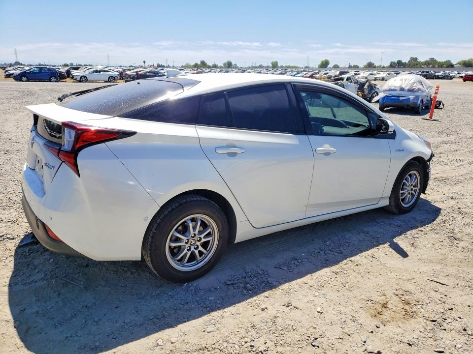 2020 Toyota Prius VIN JTDKARFU7L3102855 COPART salvage auction — FRONT END, Ca - Salvage Certificate, sold $4,800 on 2026-07-21 (photo 3)