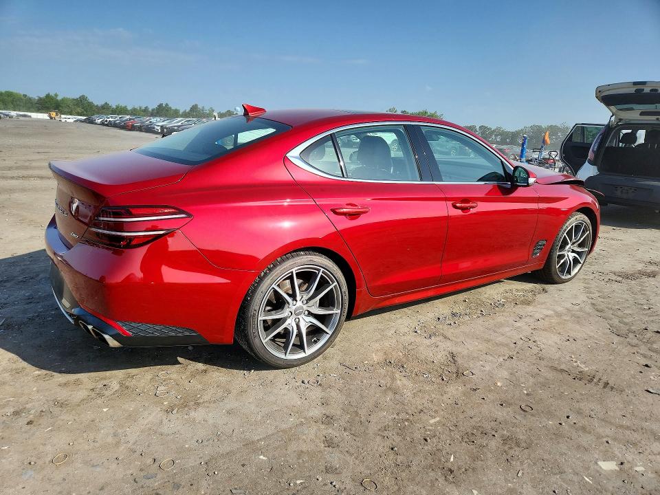 2022 Genesis G70 VIN KMTG34TAXNU103526 COPART salvage auction — FRONT END, Va - Cert Of Title - Salvage, sold $6,400 on 2026-07-29 (photo 3)