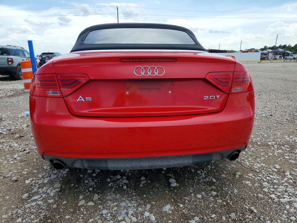 2013 Audi A5 VIN WAUTFAFH7DN007550 COPART salvage auction — FRONT END, Tx - Salvage Vehicle Title, sold $200 on 2026-07-30 (photo 6)