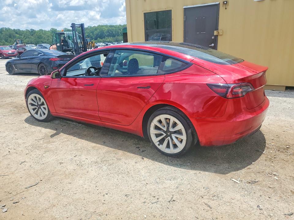 2022 Tesla Model 3 VIN 5YJ3E1EA4NF290385 COPART salvage auction — REAR END, FL - CERTIFICATE OF TITLE, sold $7,200 on 2026-07-29 (photo 2)