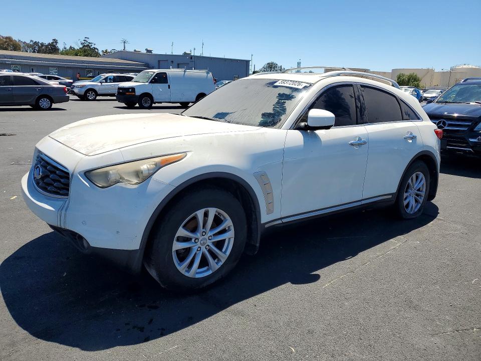 2010 Infiniti Fx35 VIN JN8AS1MW8AM855904 COPART salvage auction — VANDALISM, CA - SALVAGE CERTIFICATE, sold $150 on 2026-07-20 (photo 1)
