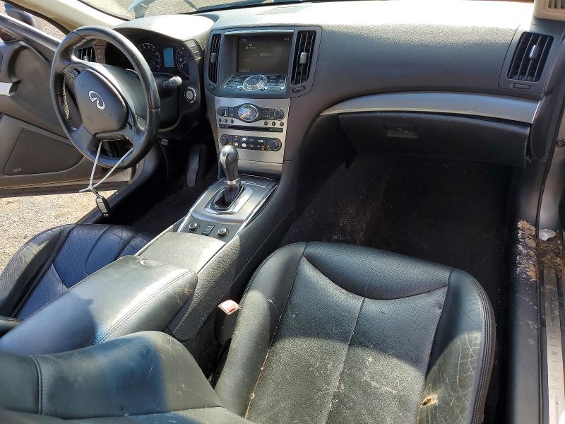 2010 Infiniti G37 VIN JN1CV6EL6AM152155 COPART salvage auction — FRONT END, Ct - Cert Of Title-Salvage, sold $525 on 2026-07-14 (photo 8)