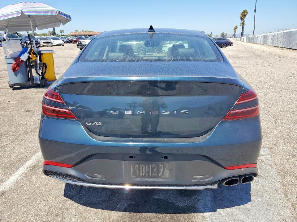 2022 Genesis G70 VIN KMTG34TA2NU094241 COPART salvage auction — FRONT END, CA - CERT OF TITLE-SALVAGED, sold $3,150 on 2026-07-10 (photo 6)