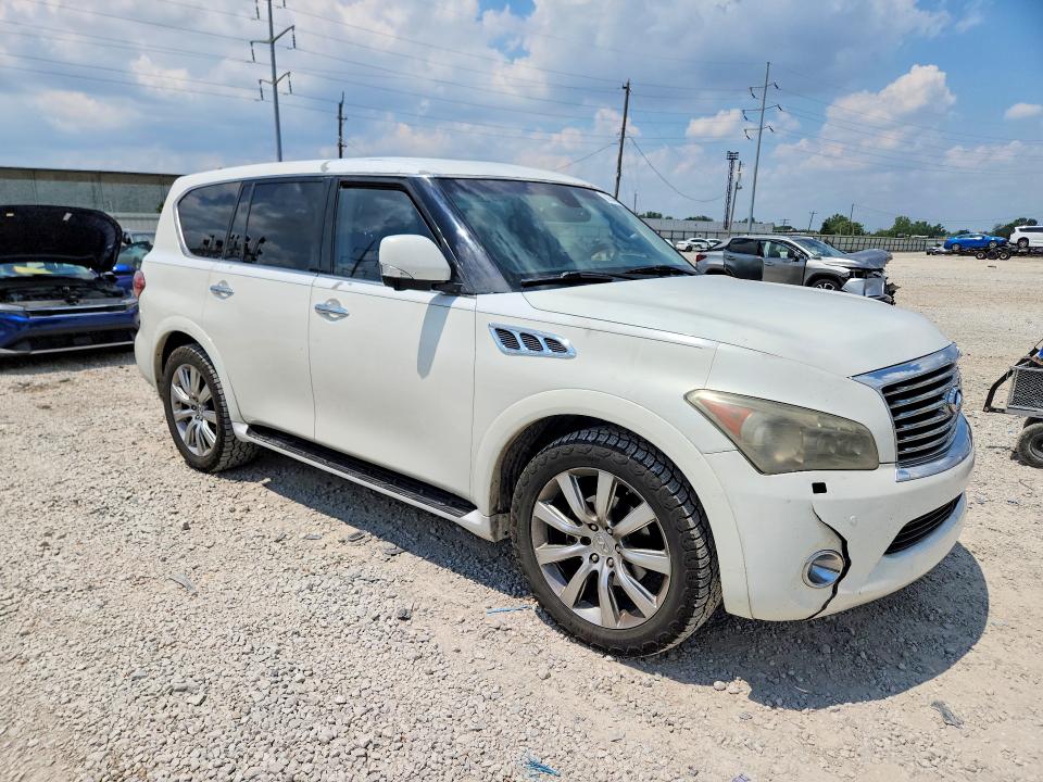 2012 Infiniti Qx56 VIN JN8AZ2NF0C9516141 COPART salvage auction — FRONT END, Oh - Certificate Of Title, sold $1,300 on 2026-07-31 (photo 4)
