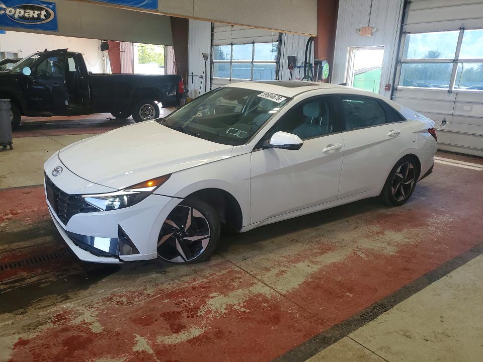 2023 Hyundai Elantra VIN KMHLN4AJ9PU090230 COPART salvage auction — SIDE, NY - MV-907A SALVAGE CERTIFICATE, sold $6,400 on 2026-07-20 (photo 1)