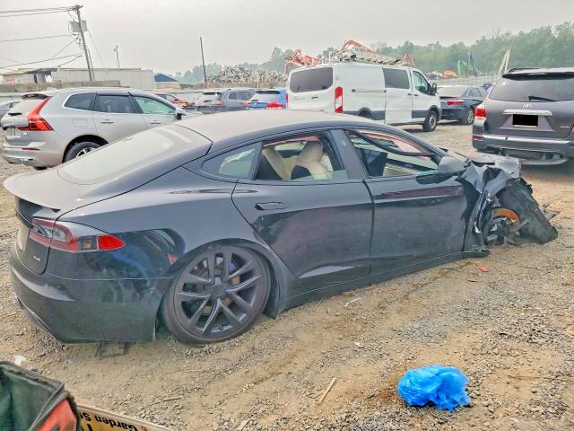 2021 Tesla Model s VIN 5YJSA1E65MF444085 COPART salvage auction — FRONT END, Nj - Cert Of Title-Salvage, sold $11,700 on 2026-08-28 (photo 3)