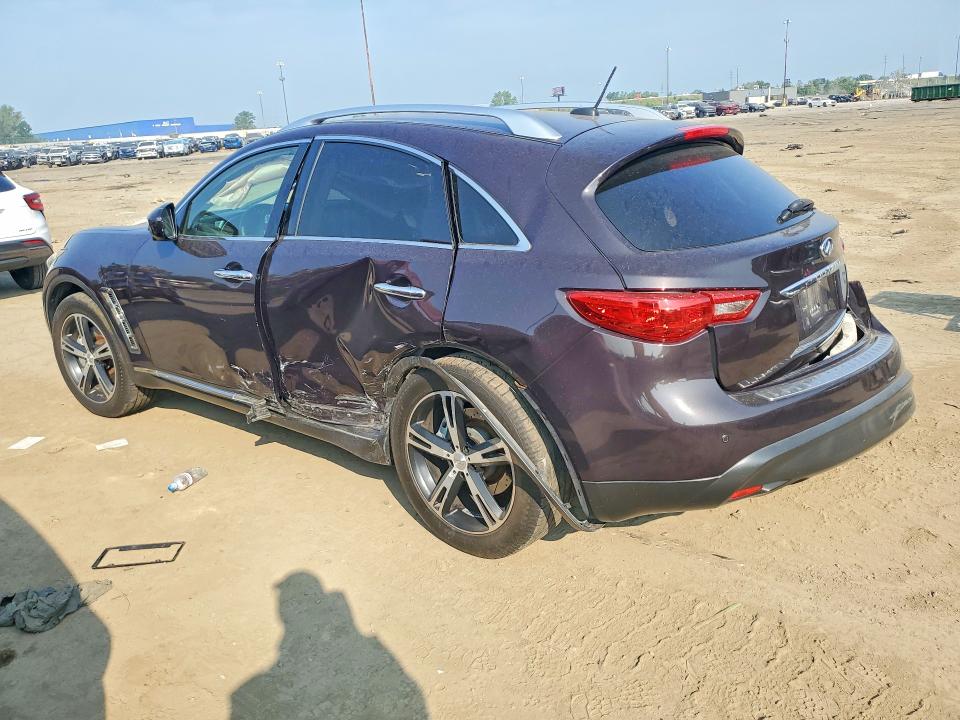 2011 Infiniti Fx50 VIN JN8BS1MW6BM170130 COPART salvage auction — REAR END, Mi - Certificate Of Title, sold $325 on 2026-07-28 (photo 2)