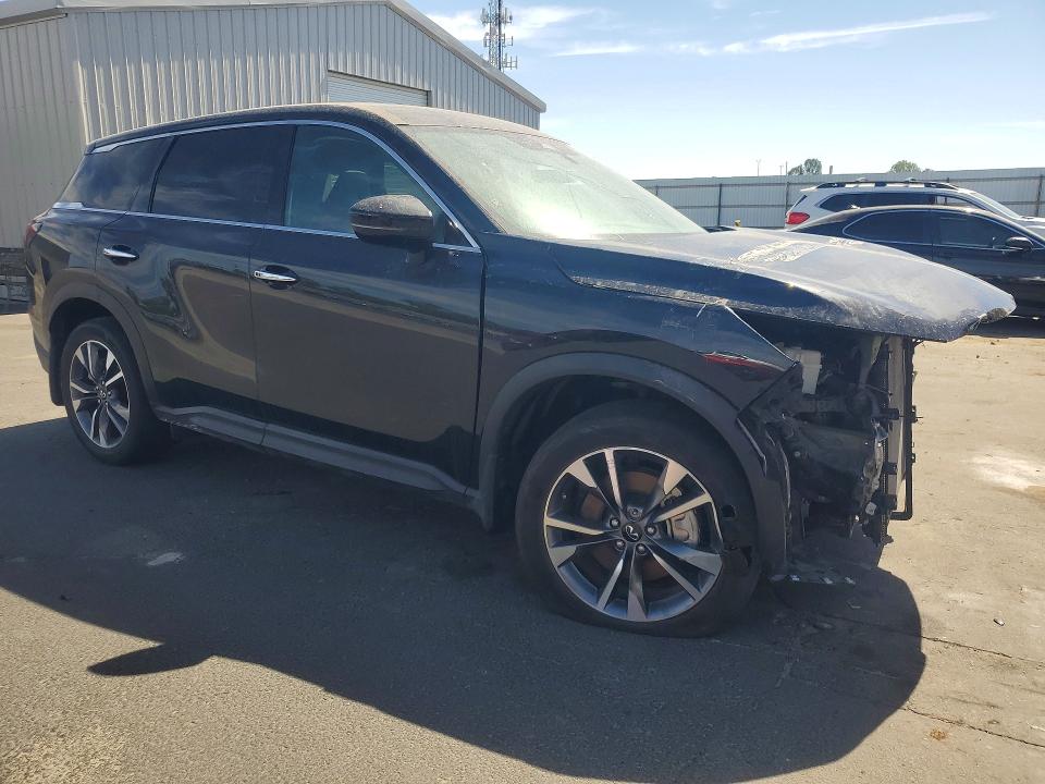 2025 Infiniti Qx60 VIN 5N1AL1ES0SC331122 COPART salvage auction — FRONT END, Nj - Cert Of Title-Salvage, sold $3,500 on 2026-07-09 (photo 4)