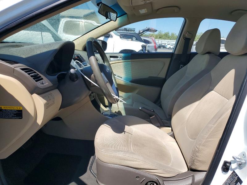 2014 Hyundai Accent VIN KMHCT4AE6EU598094 COPART salvage auction — Burn Engine, Ca - Dis/Dlr/Exp Only Clean Title, sold $325 on 2026-07-13 (photo 7)