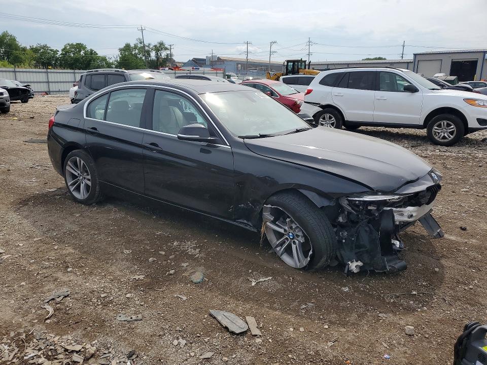 2017 BMW 3 series VIN WBA8D9G50HNT90767 COPART salvage auction — FRONT END, IL - SALVAGE CERTIFICATE, sold $2,400 on 2026-08-26 (photo 4)