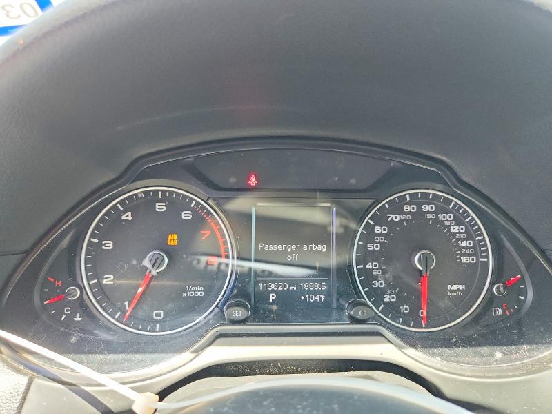 2016 Audi Q5 VIN WA1C2AFP6GA045539 COPART salvage auction — REAR END, Tx - Salvage Vehicle Title, sold $1,700 on 2026-07-27 (photo 9)