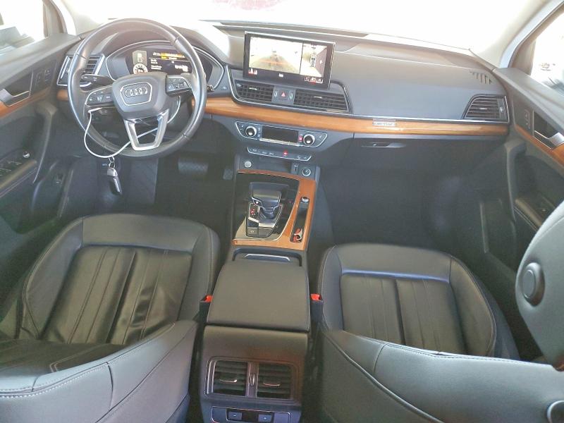 2021 Audi Q5 VIN WA1BAAFY4M2109574 COPART salvage auction — SIDE, CA - SALVAGE CERTIFICATE, sold $8,300 on 2026-08-25 (photo 8)