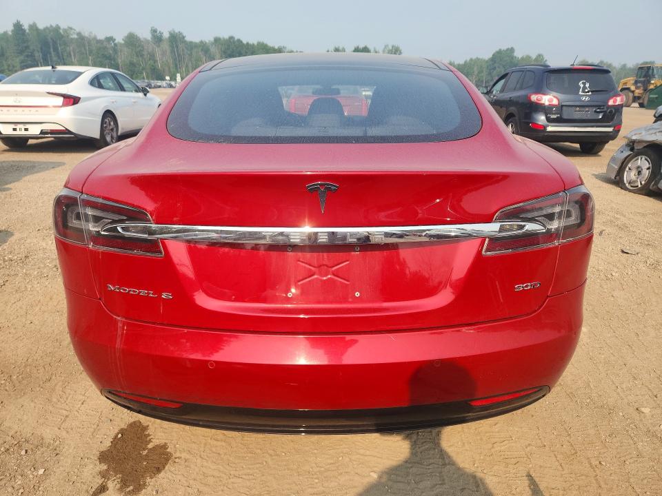 2016 Tesla Model s VIN 5YJSA1E29GF152795 COPART salvage auction — FRONT END, On - Permit Salvage, sold $1,500 on 2026-07-23 (photo 6)
