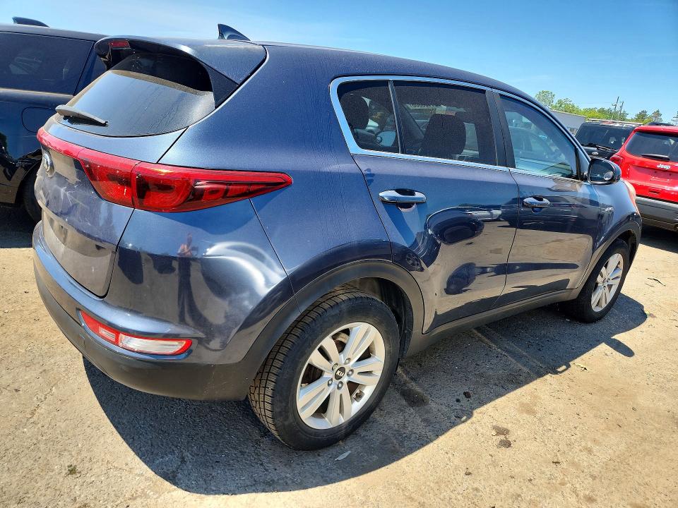 2018 Kia Sportage VIN KNDPMCAC5J7449938 COPART salvage auction — MINOR DENT/SCRATCHES, Ct - Cert Of Title-Salvage, sold $3,050 on 2026-07-31 (photo 3)