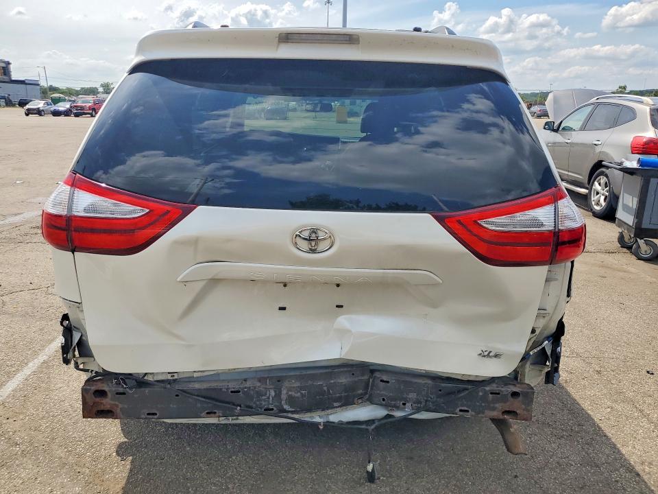 2015 Toyota Sienna VIN 5TDYK3DC5FS684214 COPART salvage auction — REAR END, St - Salvage Title, sold $6,200 on 2026-07-15 (photo 6)