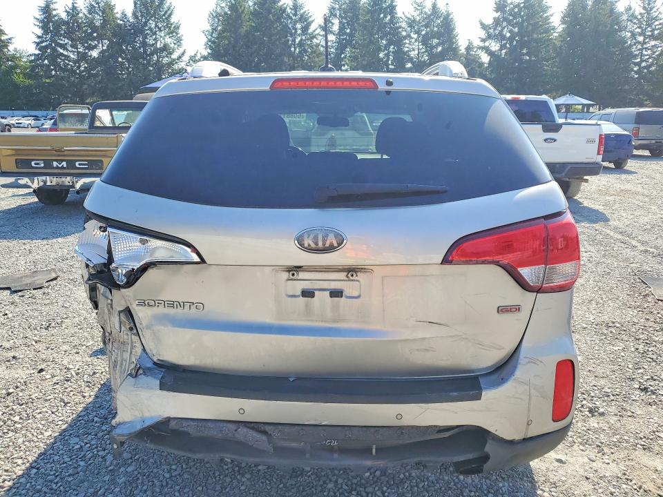 2014 Kia Sorento VIN 5XYKT4A60EG461033 COPART salvage auction — FRONT END, WA - BILL OF SALE, sold $200 on 2026-07-17 (photo 6)