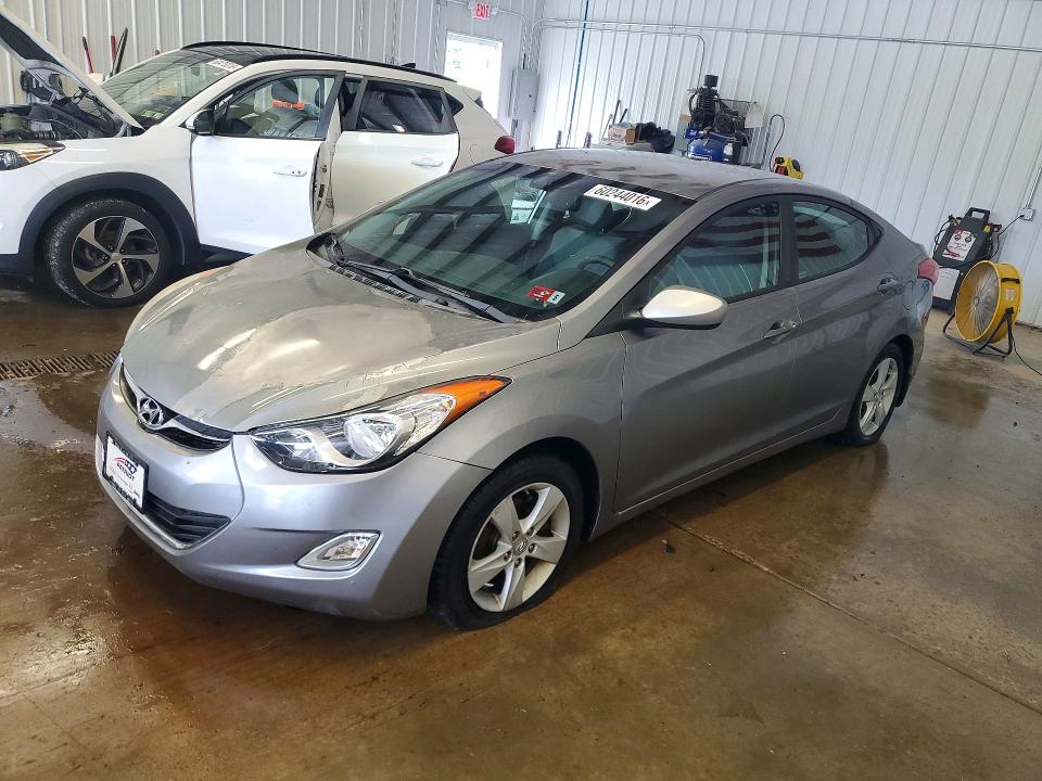 2012 Hyundai Elantra VIN KMHDH4AE8CU387921 COPART salvage auction — MECHANICAL, WV - CERTIFICATE OF TITLE, sold $575 on 2026-07-22 (photo 1)