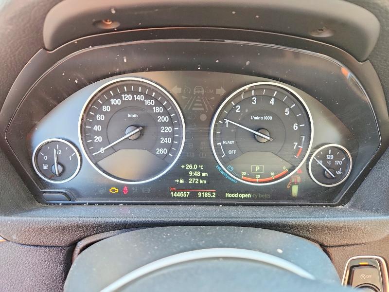 2014 BMW 3er VIN WBA3G7C50EF186259 COPART salvage auction — FRONT END, ON - PERMIT NO BRAND - UNFIT, sold $2,800 on 2026-07-28 (photo 9)