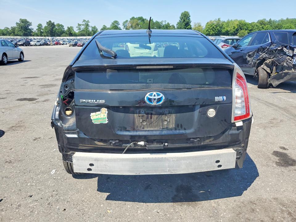 2013 Toyota Prius VIN JTDKN3DU6D5634186 COPART salvage auction — REAR END, PA - CERTIFICATE OF SALVAGE, sold $1,450 on 2026-07-28 (photo 6)