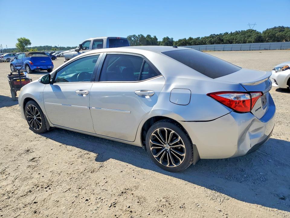 2015 Toyota Corolla VIN 5YFBURHE1FP217282 COPART salvage auction — REAR END, Ca - Salvage Certificate, sold $3,650 on 2026-07-24 (photo 2)