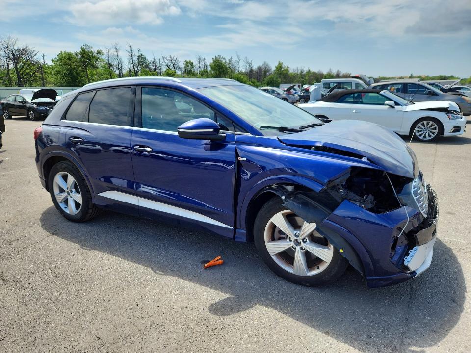2024 Audi Q4 e-tron VIN WA1KUBFZ8RP072934 COPART salvage auction — FRONT END, Ny - Mv-907A Salvage Certificate, sold $11,000 on 2026-08-20 (photo 4)