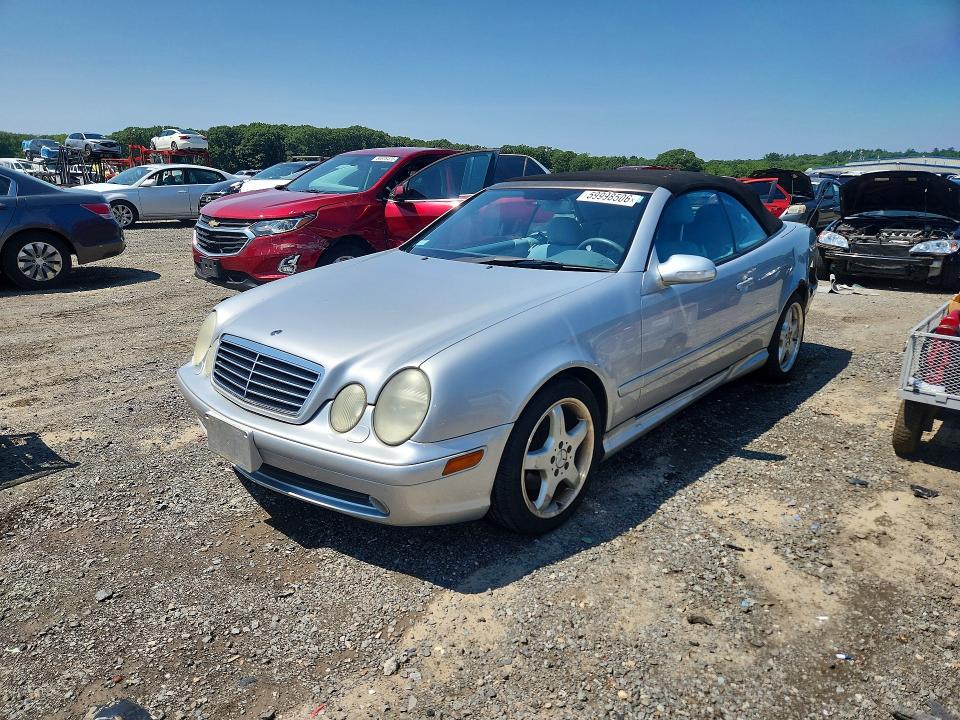 2003 Mercedes-benz Clk-class VIN WDBLK70G23T142753 COPART salvage auction — REAR END, MA - CERT OF TITLE-RECONSTRCTD COLL, sold $400 on 2026-07-22 (photo 1)