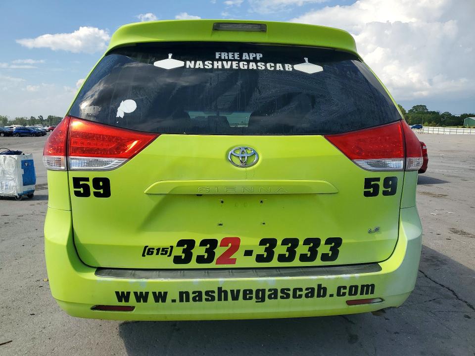 2012 Toyota Sienna VIN 5TDKK3DC3CS190757 COPART salvage auction — SIDE, Salvage Title, sold $1,200 on 2026-07-15 (photo 6)