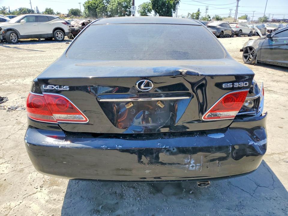 2005 Lexus Es 330 VIN JTHBA30G055068103 COPART salvage auction — REAR END, CA - SALVAGE CERTIFICATE, sold $650 on 2026-07-20 (photo 6)