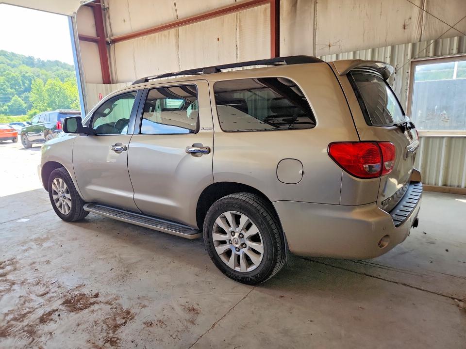 2008 Toyota Sequoia VIN 5TDBY67A28S001291 COPART salvage auction — NORMAL WEAR, WV - CERTIFICATE OF TITLE, sold $2,150 on 2026-07-09 (photo 2)