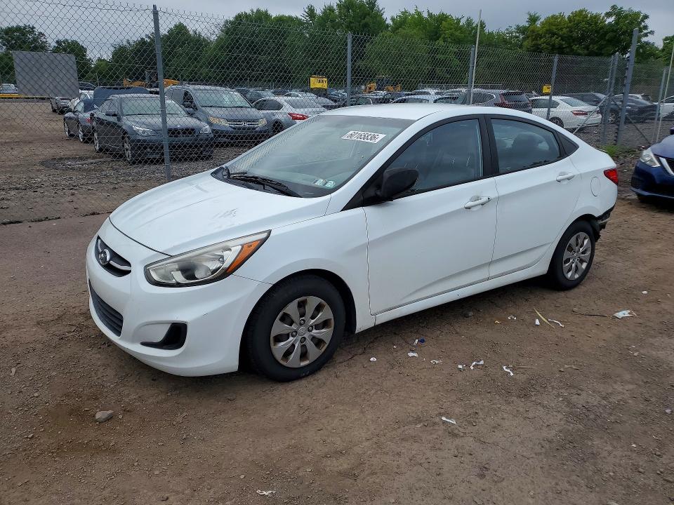 2016 Hyundai Accent VIN KMHCT4AE7GU012473 COPART salvage auction — REAR END, Pa - Certificate Of Salvage, sold $1,000 on 2026-07-20 (photo 1)
