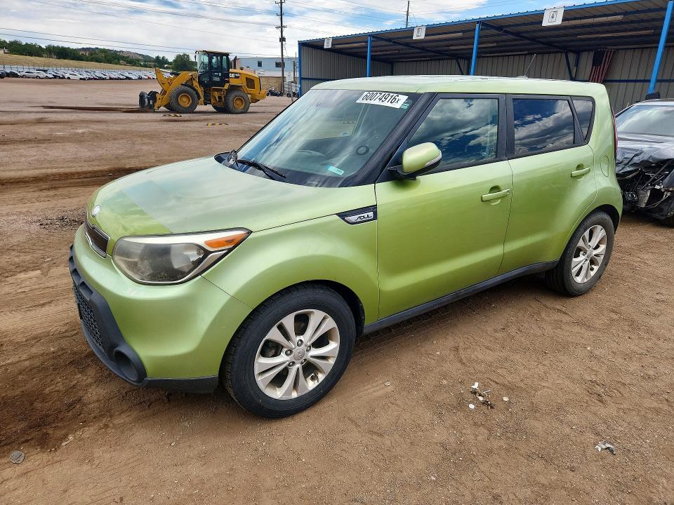 2014 Kia Soul VIN KNDJP3A52E7715128 COPART salvage auction — MECHANICAL, Co - Dis/Dlr/Exp Only Clean Title, sold $350 on 2026-07-13 (photo 1)