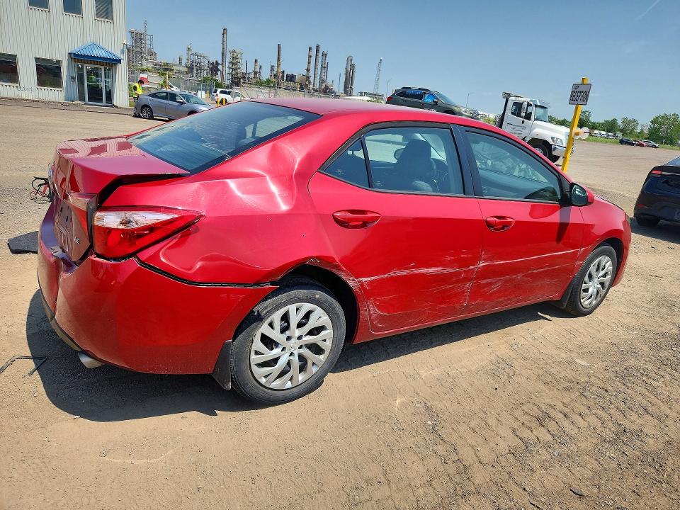 2019 Toyota Corolla VIN 2T1BURHE6KC240082 COPART salvage auction — REAR END, Salvage Title, sold $200 on 2026-07-28 (photo 3)