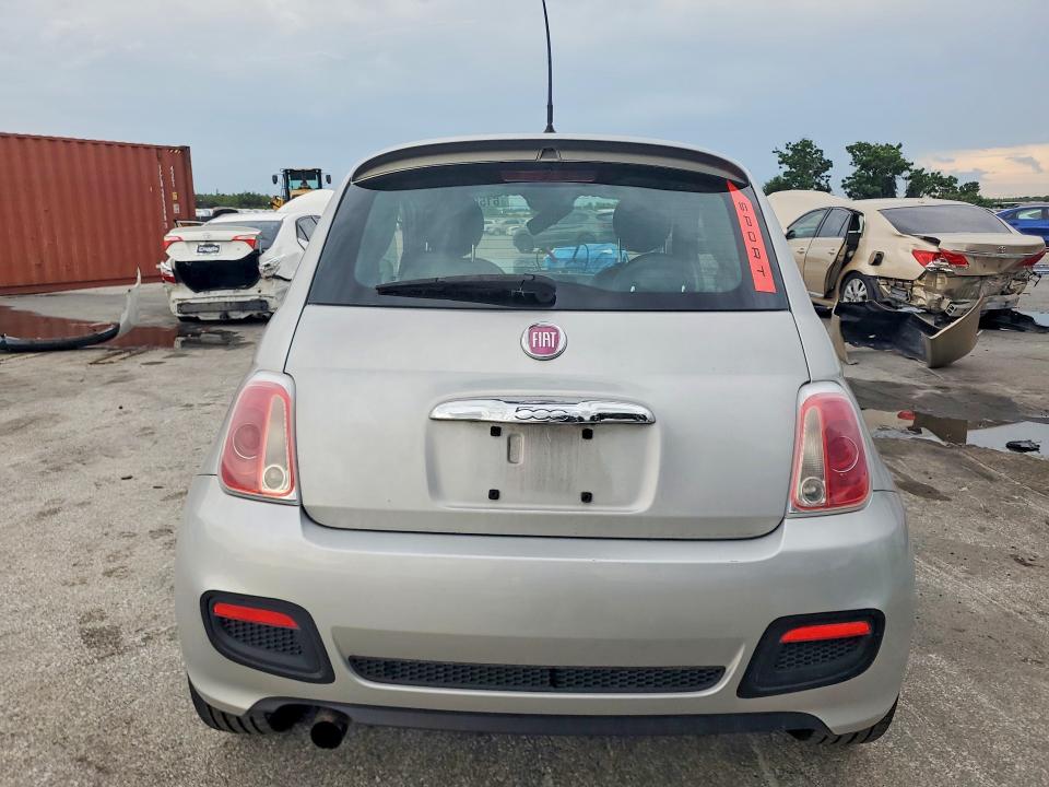 2013 Fiat 500 VIN 3C3CFFBR4DT750217 COPART salvage auction — FRONT END, Fl - Cert Of Title Slvg Rebuildable, sold $450 on 2026-07-30 (photo 6)