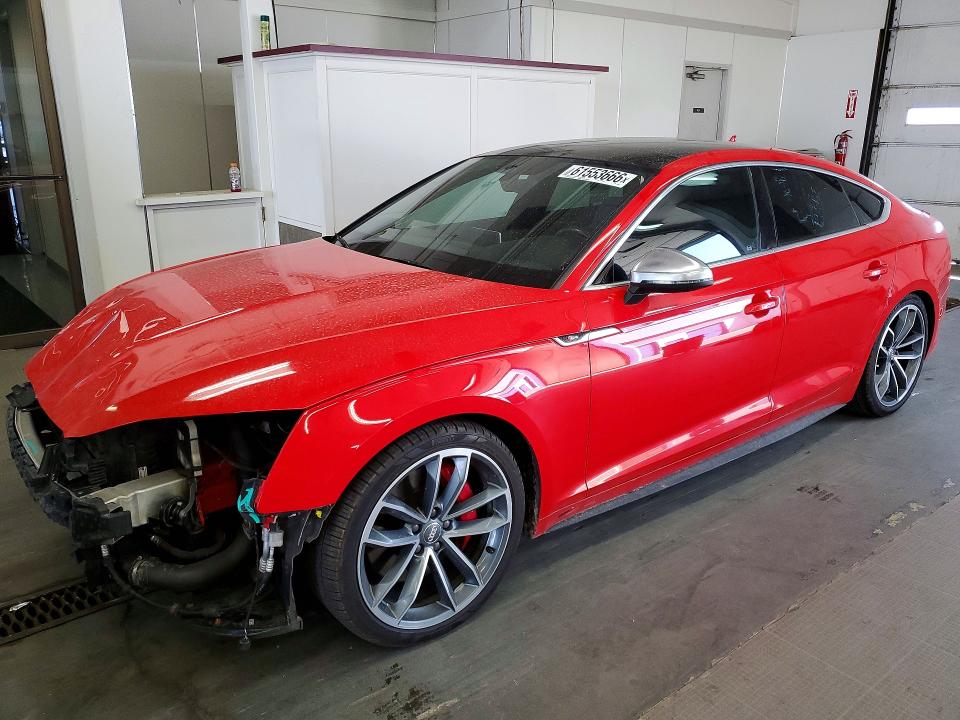 2018 Audi Rs5 VIN WAUC4CF57JA053096 COPART salvage auction — FRONT END, Salvage Title, sold $7,200 on 2026-08-28 (photo 1)