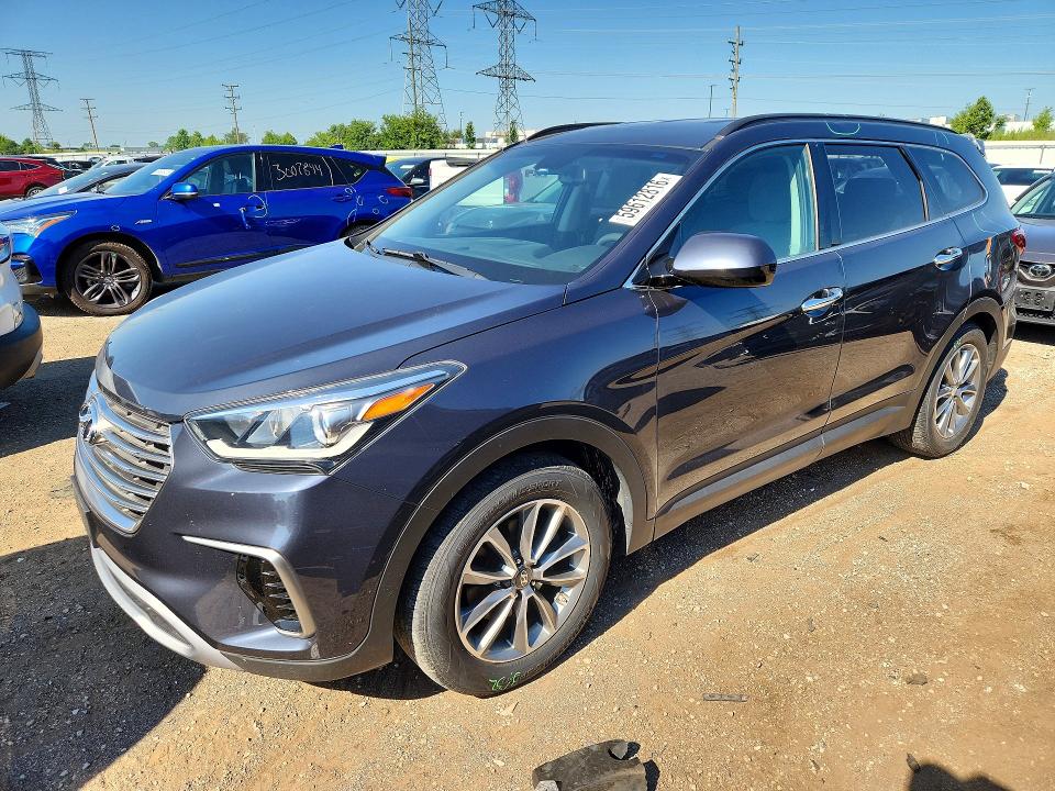 2017 Hyundai Santa fe VIN KM8SM4HF5HU236706 COPART salvage auction — ROOF, Il - Salvage Certificate, sold $1,300 on 2026-07-28 (photo 1)