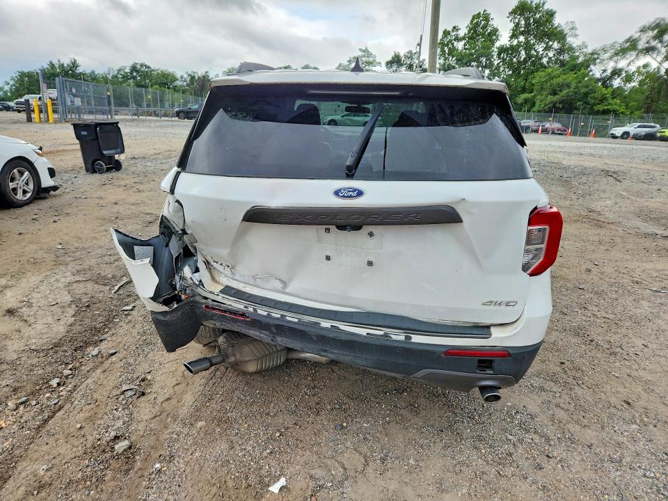 2021 Ford Explorer VIN 1FMSK8DHXMGA02641 COPART salvage auction — REAR END, MD - CERTIFICATE OF TITLE, sold $18,324 on 2026-07-30 (photo 6)