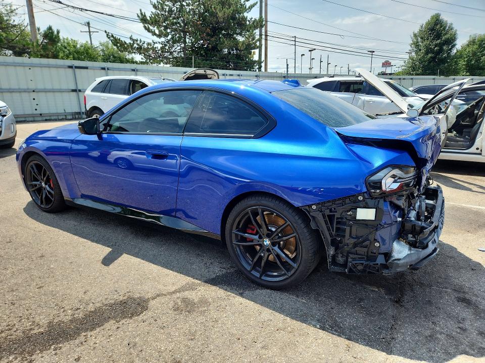 2024 BMW M2 VIN 3MW53CM09R8E76630 COPART salvage auction — REAR END, OH - CERT OF TITLE-SALVAGE, sold $23,100 on 2026-07-31 (photo 2)