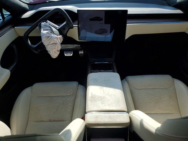 2022 Tesla Model s VIN 5YJSA1E52NF487971 COPART salvage auction — FRONT END, Co - Public - Salvage Title, sold $9,100 on 2026-08-04 (photo 8)